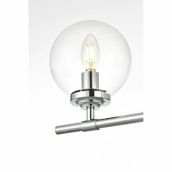 Cling 110 V Three Light Vanity Wall Lamp, Chrome CL2946117